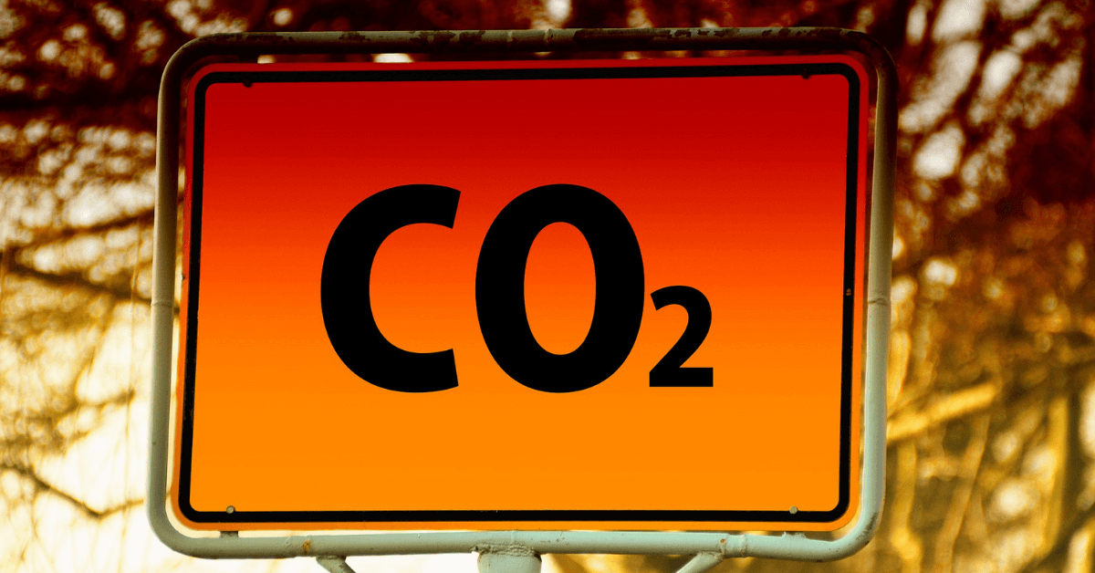 CO2 Warnschild